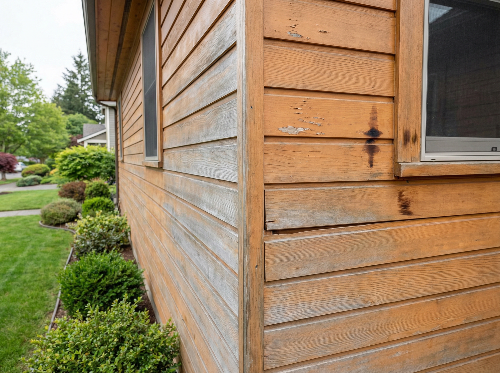 Wood Siding Before